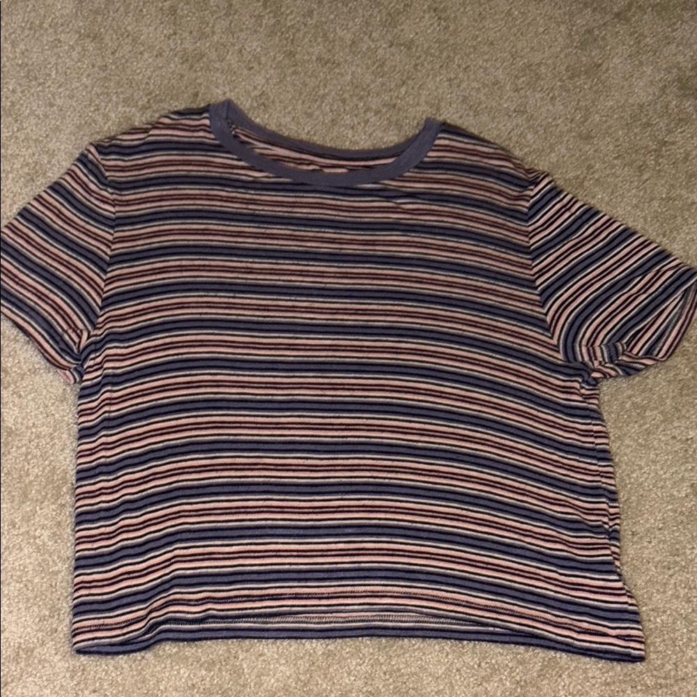 Striped Short Sleeve Top